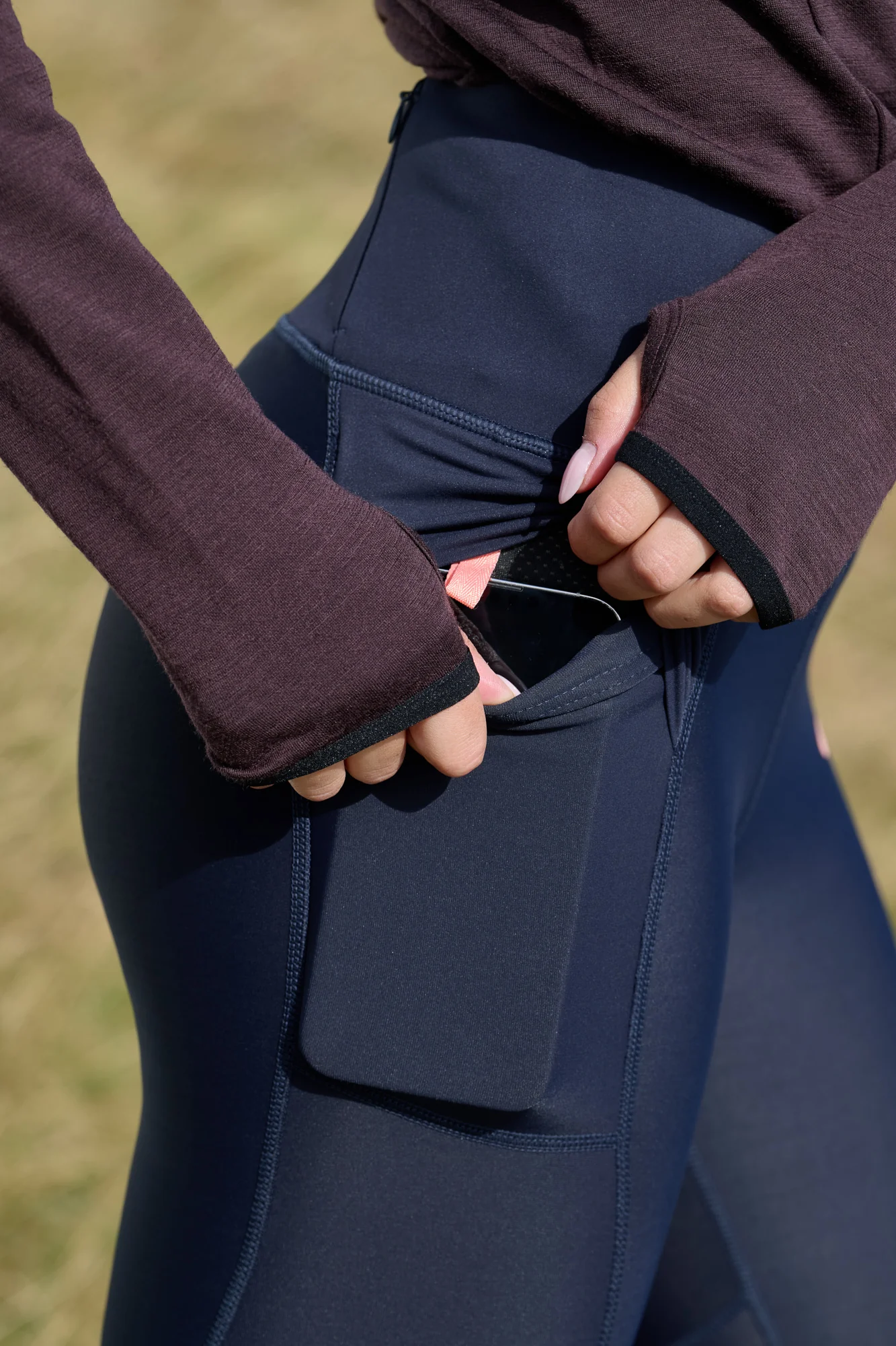 Thermal Altitude Leggings - Full Length - Deep Navy - Image 4