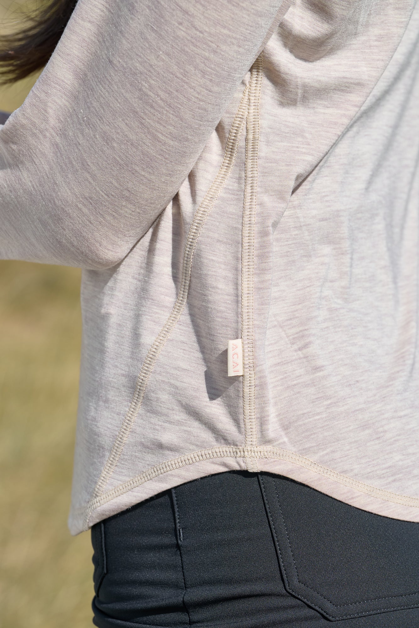Essence Long Sleeve Baselayer - Oatmeal - Image 4