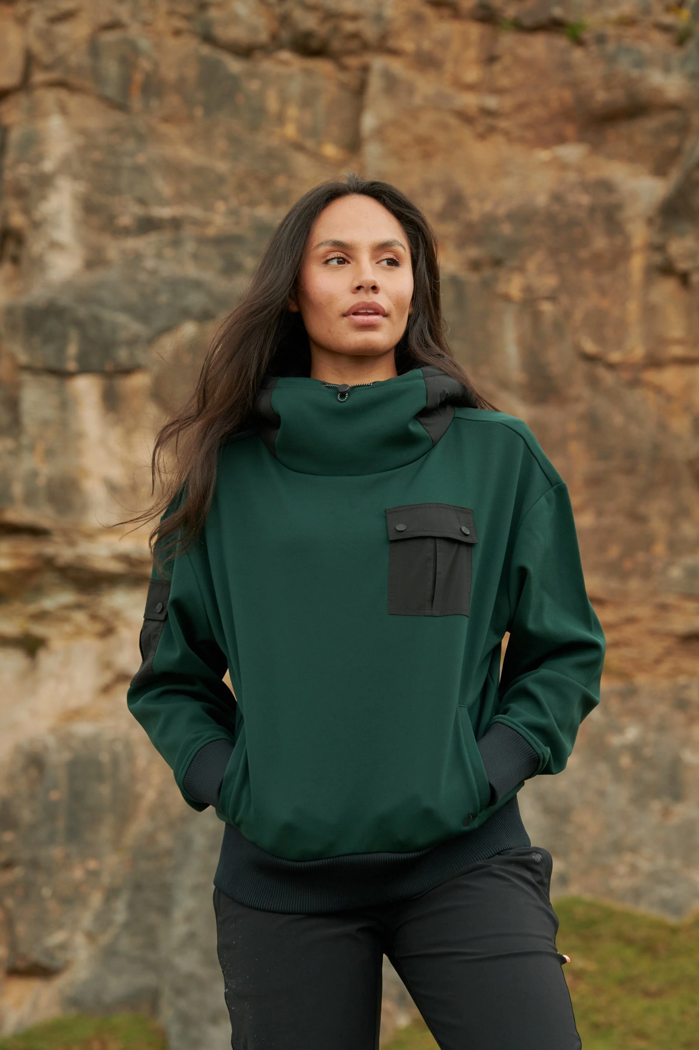 Go Explore Hoodie  - Forest Green - Image 3