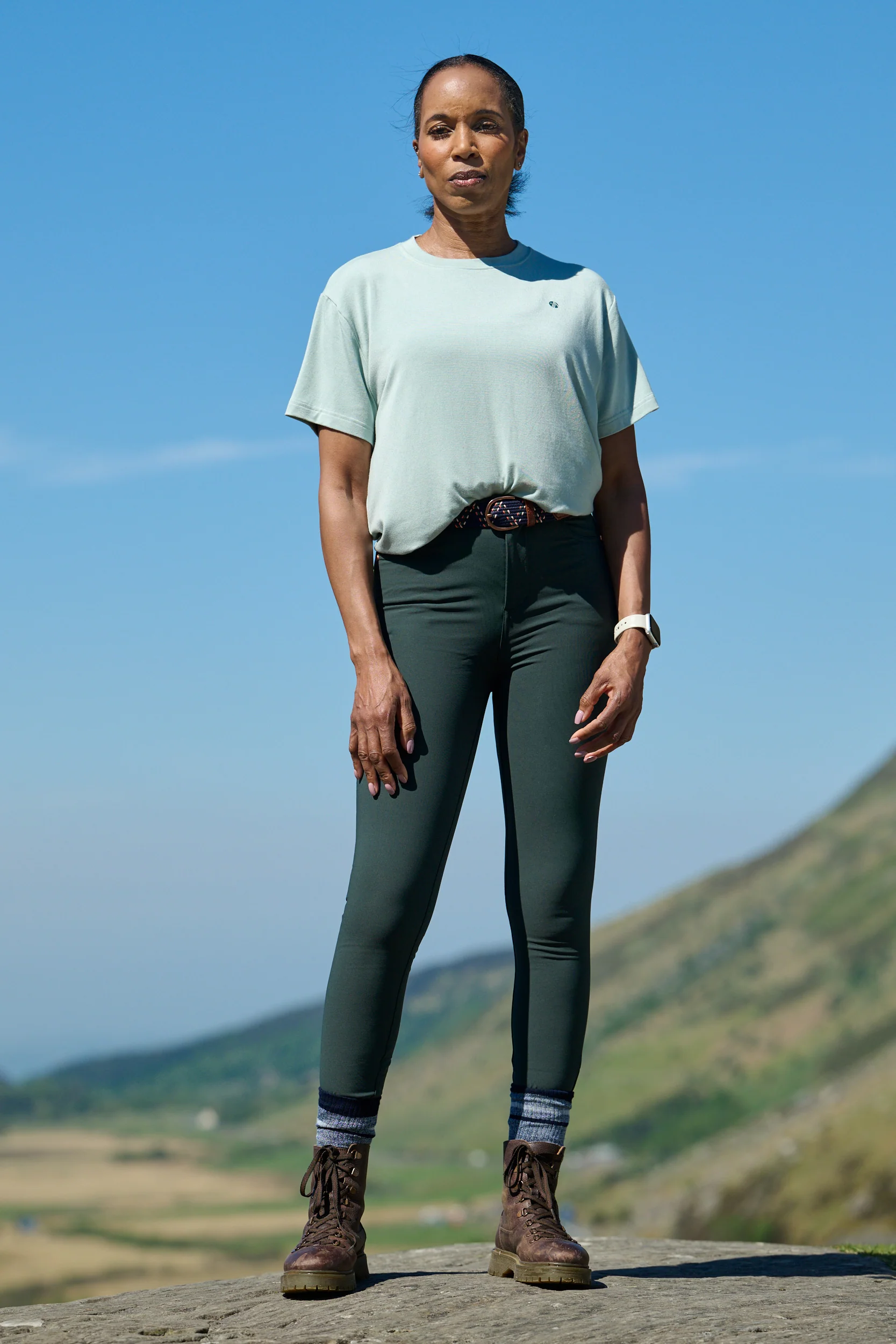 MAX Stretch Skinny Outdoor Trousers - Forest Green - Image 6