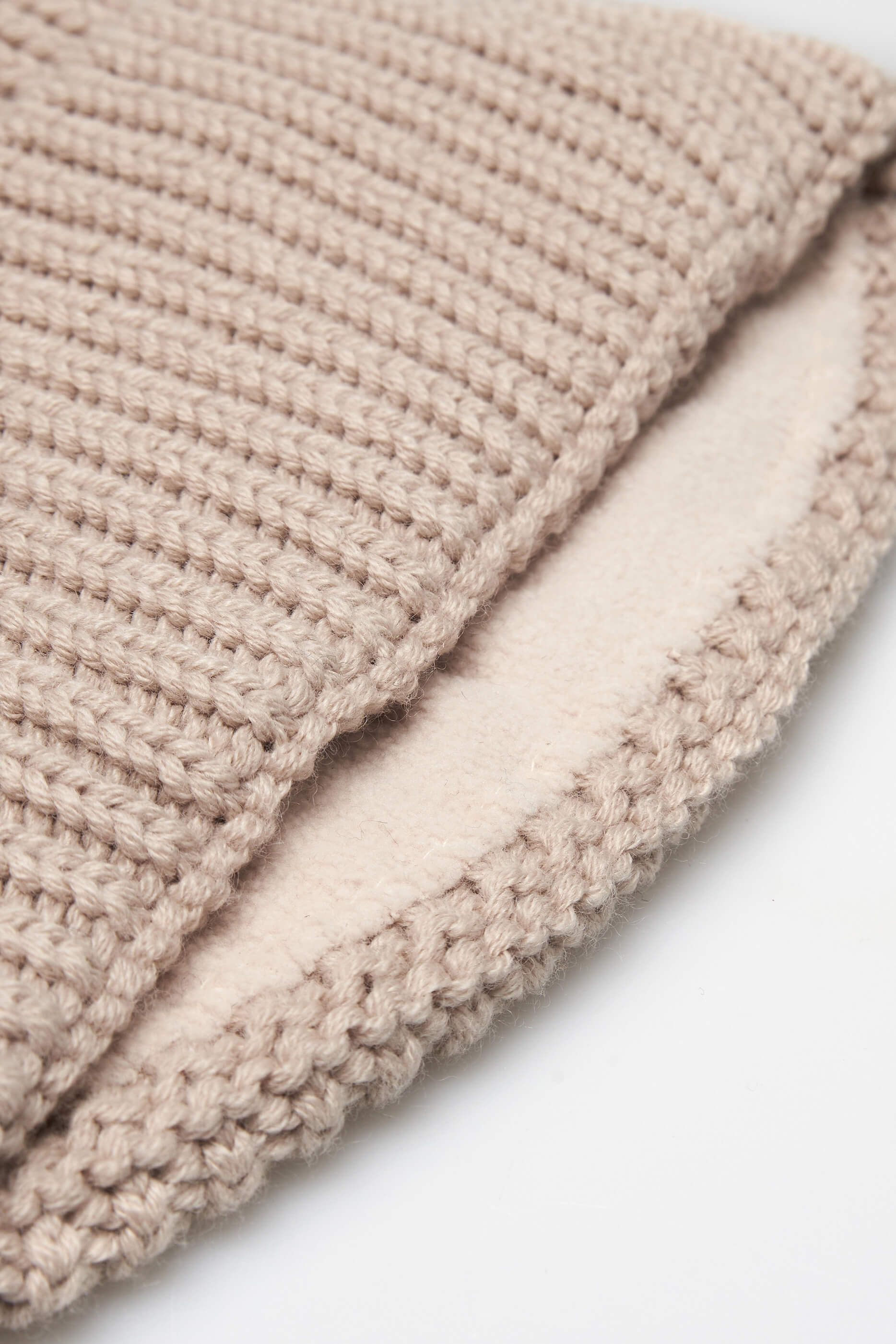 Merino Wool Beanie - Almond - Image 3