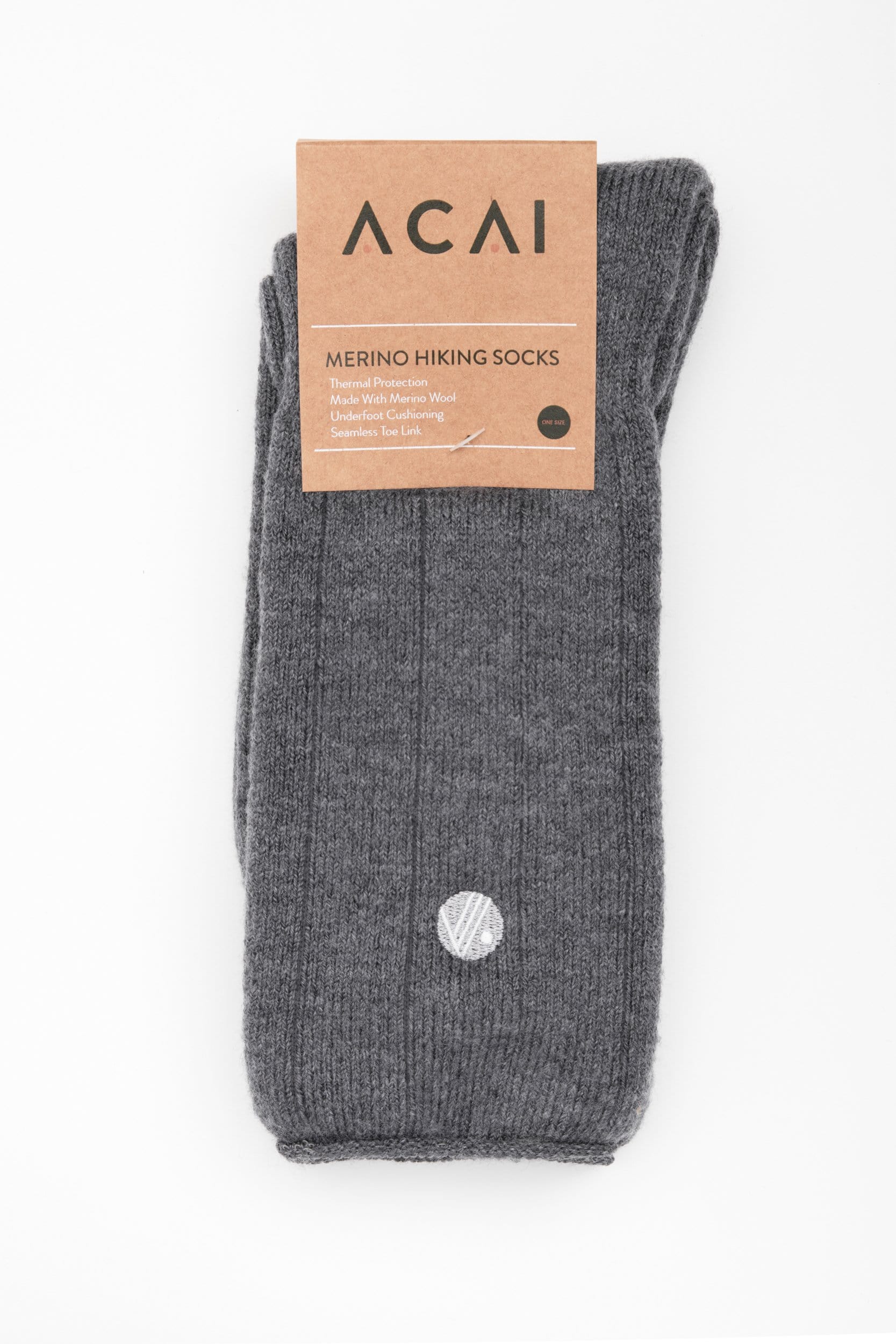 Merino Wool Hiking Socks - Charcoal - Image 3