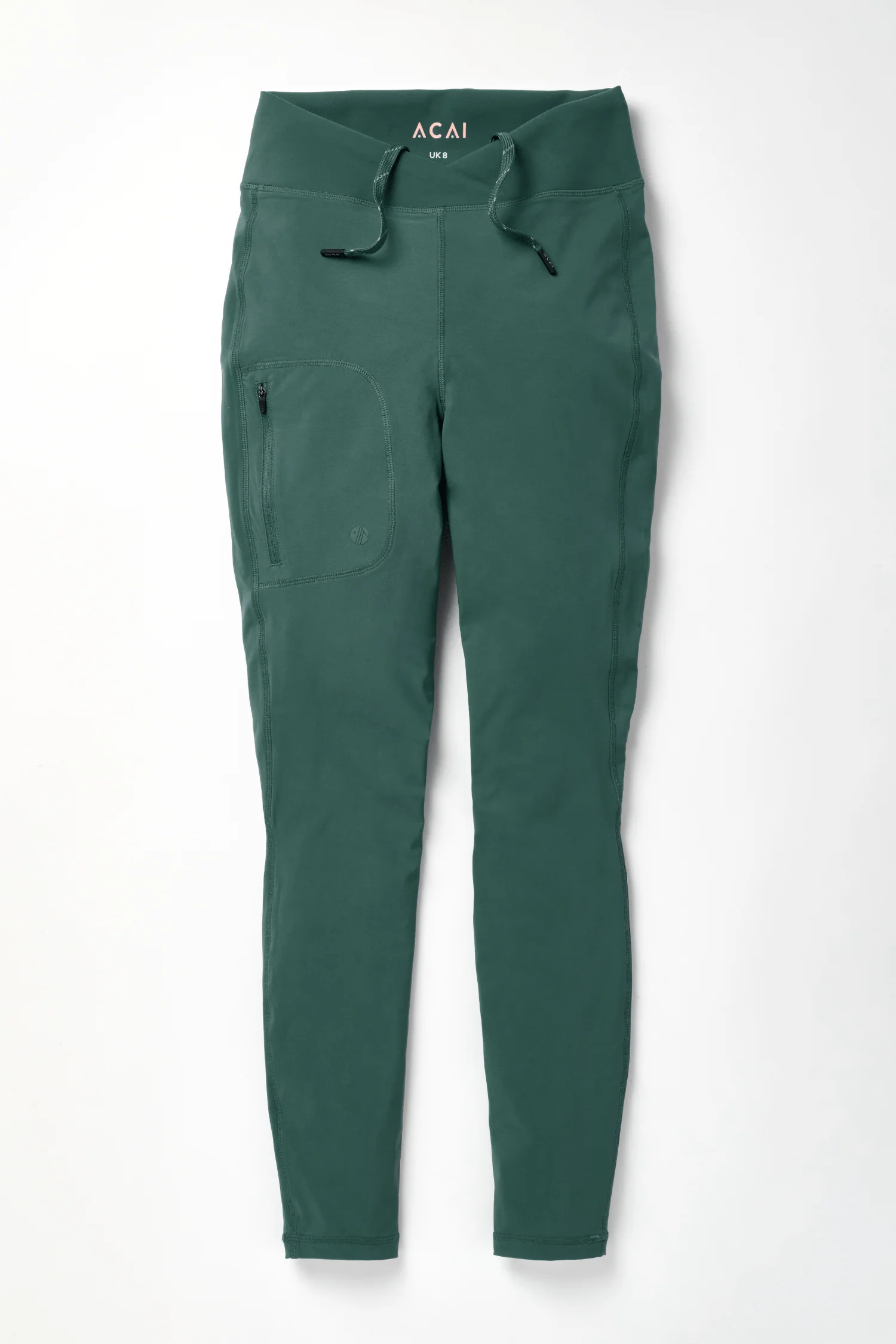 Shower Resistant Softshell Leggings - Forest Green - Image 6