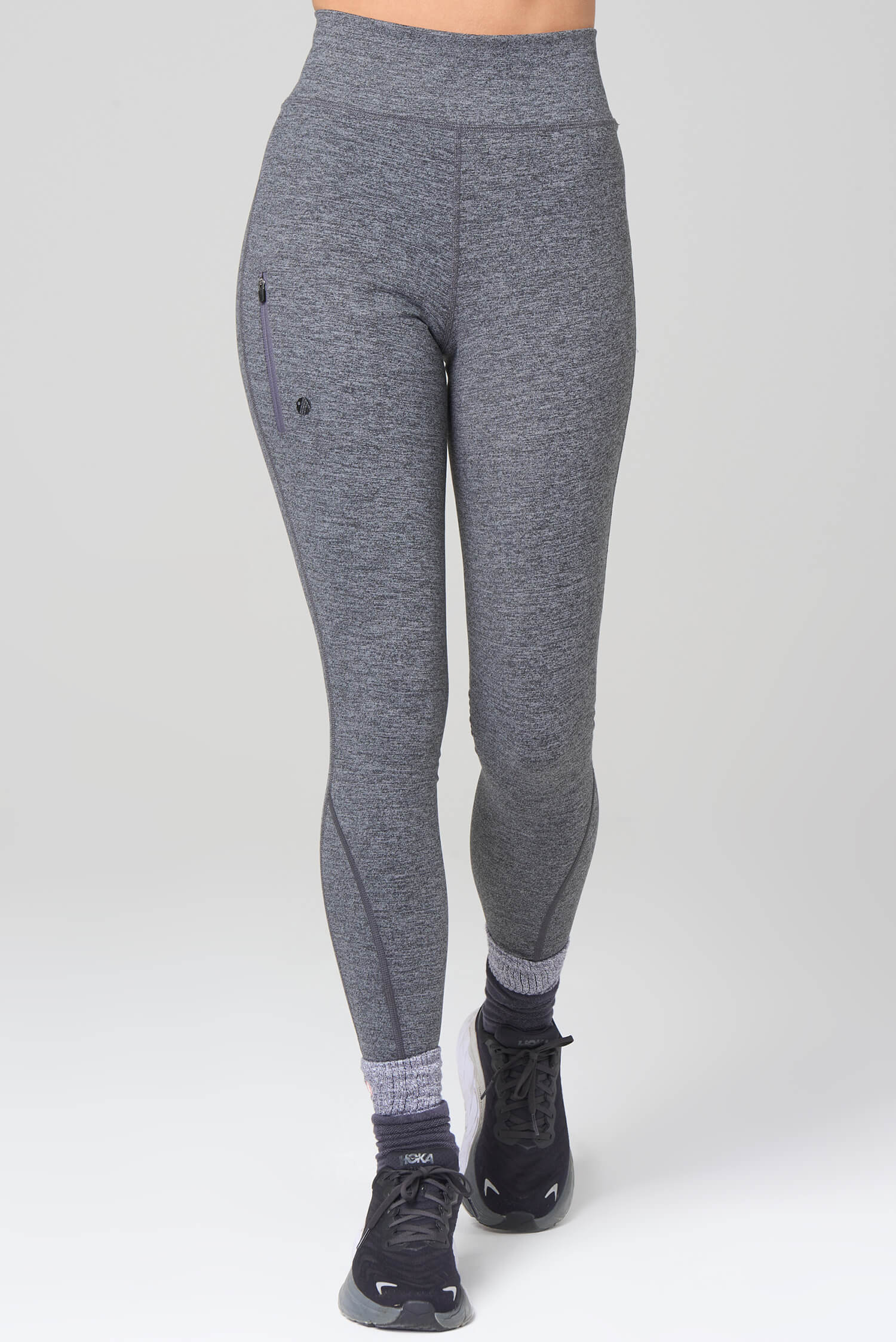 Thermal Outdoor Leggings - Charcoal - Image 5